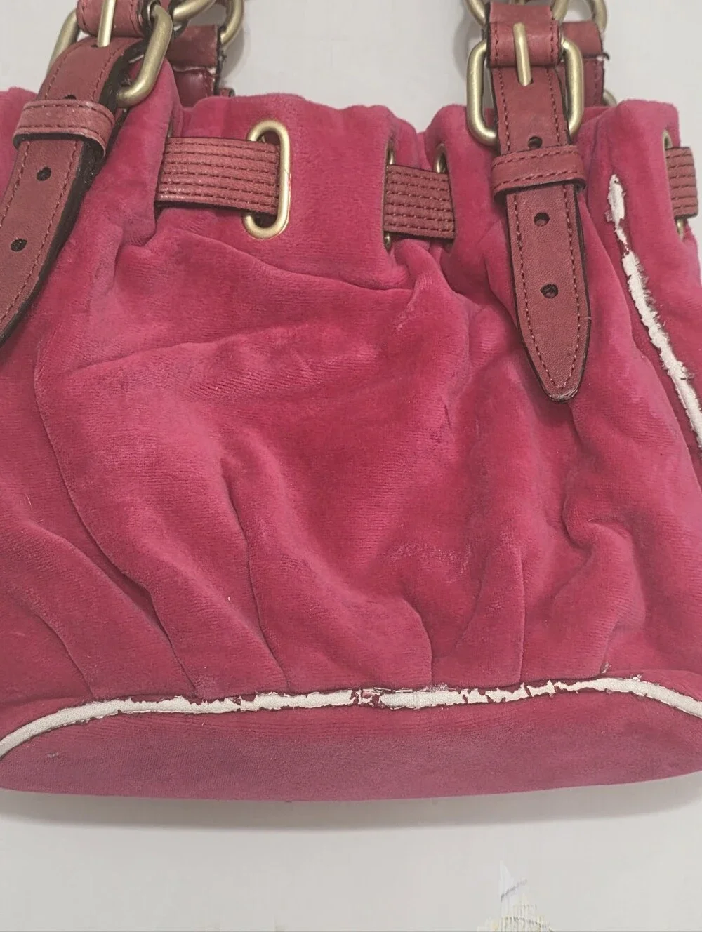 Juicy Couture removed leather